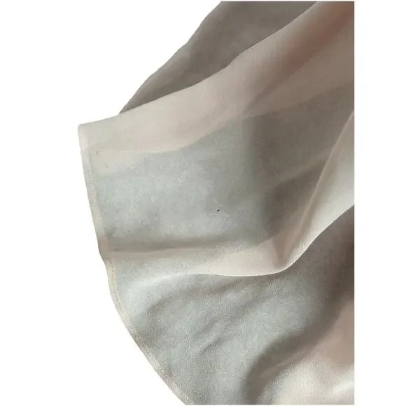 Lulus Blush Pink Maxi Dress Women’s Medium Ruffle V-Neck High Low Chiffon - Picture 10 of 11